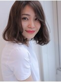 オンナっぽ×キュートで攻める斜めバング
