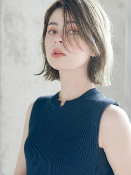 エムクランメイクス 原宿 表参道(m.clan MAKE'S) 大人かわいい/マロンベージュ/Aラインボブ/ボブレイヤー/前髪