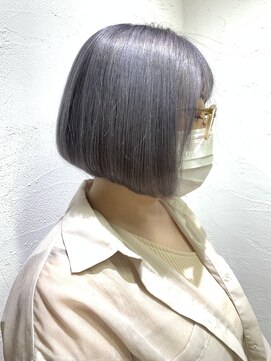 アジールヘア 池袋東口店(agir hair) ラベンダーグレーダブルカラービタミンカラーショート池袋