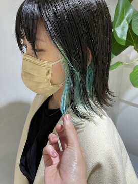 フォト 新宿(foto) ショートヘアレイヤーカットデザインカラーオリーブベージュ新宿