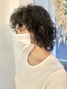 コキュウ(co-kyu) 顔まわり可愛く♪ウルフしっかりパーマ