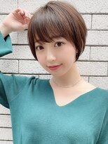 ロンド 銀座(Lond)&nbsp;【銀座◇成田】大人かわいいネビージュ丸みショート似合わせボブ