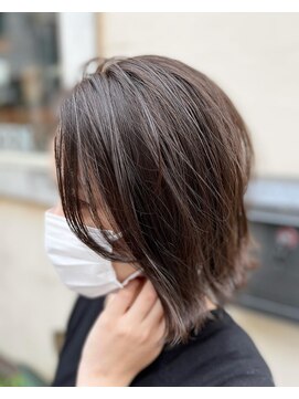 サーティーン(THIRTEEN) 長めの前髪がポイント!透明感ボブスタイル(^^)20代☆30代