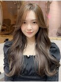 韓国風前髪×レイヤーカット【髪質改善/新宿/レイヤーカット】