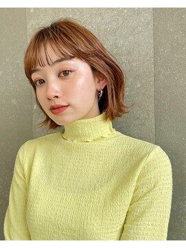 ロンドネートゥル 新潟(Lond naitre) マロンベージュの外ハネボブ（新潟/万代）