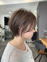 ビューエヒメ(VIEW EHIME)&nbsp;大人ラフウェーブ20代30代40代ボブブラウンスウィングショート