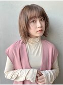 くびれボブ×ピンクベージュ　○堀越太真樹　髪質改善