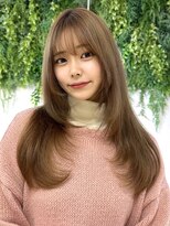 ビューブルー 亀戸錦糸町(VIEW BLUE)&nbsp;美髪ミルクティーベージュザクザクレイヤーロング似合わせ前髪