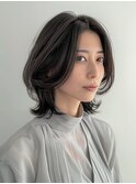 白髪ぼかしハイライト＊ショートウルフレイヤーカット40代/50代