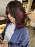 イヤリングカラーラベンダーピンク