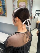 エイゾー 銀座(EIZO)&nbsp;タイトシニヨン/ お呼ばれヘア / リボンヘア