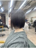 切りっぱなしボブ