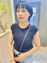 大人可愛い大人美人マッシュショートデザインカット