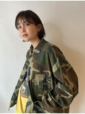 20代30代ナチュラルくびれボブ毛先パーマ艶感結べるボブ