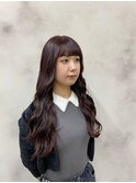ボルドーカラー/ピンクブラウン