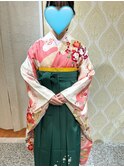 卒業式袴　着付け＋ヘアセット