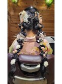 プリンセス風ヘアアレンジ