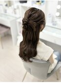 カチモリハーフアップ