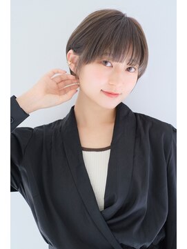 ガリカ 両国(Gallica) 『 グレージュ × 透け感 』丸みショート 下ろし前髪☆