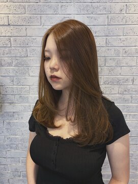 アグ ヘアー アイラ静岡店(Agu hair aila) 柴田　ブリーチ無しベージュ×レイヤーカット◎