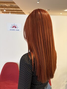 アズールサン 草加西口店(azule-sun) ダブルカラー,ツヤオレンジ,オレンジベージュ,韓国風【草加】