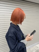 ロイジー(roijir) 表参道 roijir × ボブスタイル × オレンジカラー