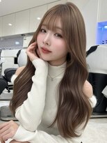 アイトーキョーエス 渋谷(AI TOKYO S)&nbsp;ブリーチなしダブルカラーオリーブベージュ透明感カラーレイヤー