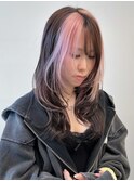 ハイトーンカラーブロンドミルクティーベージュ顔周りレイヤー◆