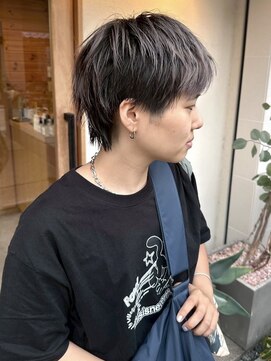 シルバーカラー/メンズブリーチ/メンズショート