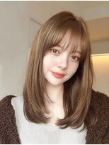 ミシェリー(misherry) #ナチュラル似合わせふんわりレイヤーカット#明るめブラウン