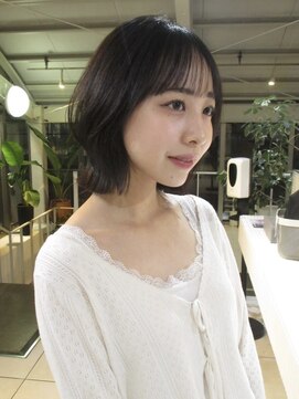アクアオモテサンドウ(ACQUA omotesando) ◯レイヤーボブスタイル/切りっぱなしボブ/顔まわりレイヤー