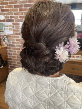 ヘアーサロン まつもと アップスタイル