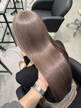 ペレ 渋谷(PELE) ピンクベージュ/アンブレラカラー/クールショート/前髪/渋谷