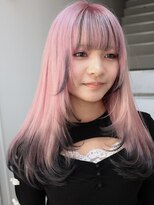 プネル(punel) 原宿 ペールピンク レイヤー ローライトカラー ケアブリーチ