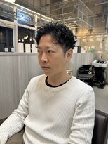 アシアト(ashiato) ツーブロックスパイラルパーマ