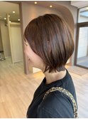 くびれボブ×ナチュラルストレート