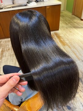 セットアップ 岡山北長瀬店(SET-UP) 暗めカラー髪質改善×美ツヤストレート