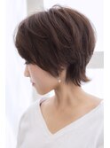 外ハネショート×デザインカラー