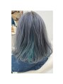 ハロースタイリスト 荒井東店(hello stylist) シルバーグレー。インナーにもカラーをいれました。