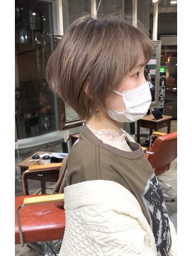 サロンドミルク 溝の口店(salon de MiLK) クリーミールクティベージュ×スタイリングが簡単なショート