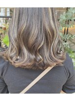 オーバルヘアー(OVAL hair)&nbsp;ニュアンスハイライトカラー/マロンベージュ/艶カラー