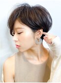 大人ショートボブ/ひし形ショート/束感ショート/30代40代50代