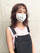 アンリ(Anli)&nbsp;【Anli☆岩瀬萌】ひつじ風パーマ ピンクベージュ ニュアンス