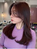 韓国風前髪×レイヤーカット【髪質改善/新宿/レイヤーカット】