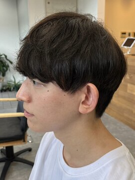 フゥ 宇都宮(FeU) ビジネスショートメンズマッシュツイストパーマツーブロック