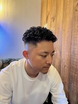 バーバートモシビ(BAR BER TOMOSHIBI)&nbsp;パーマスタイル（ハイフェード）