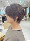 絶壁解消/大人可愛い/ひし形/小顔/30代40代◎ショートボブN 