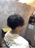 波巻きパーマ