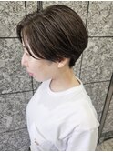 イルミナ×極細ハイライトで創る大人女子の脱襟足ショート♪黒田