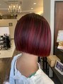 ヘアーズファクトリー パコ(Hair's factory Paco) ハイライト×赤!